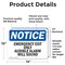 Signmission Exit Sign, Vinyl Decal, 14 in W, 10 in H, Emergency Exit Only Audible Alarm Will Sound OS-2PACK-NS-D-1014-L-11815 - alternate 5